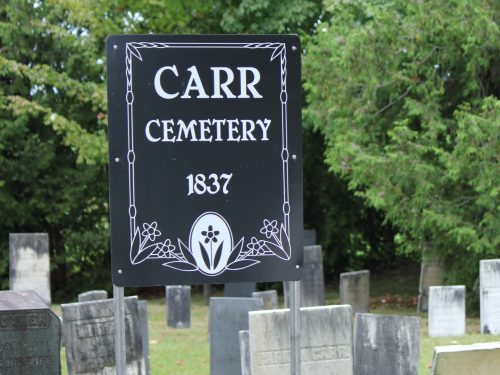 Série Cimetières : Le cimetière Carr, première partie