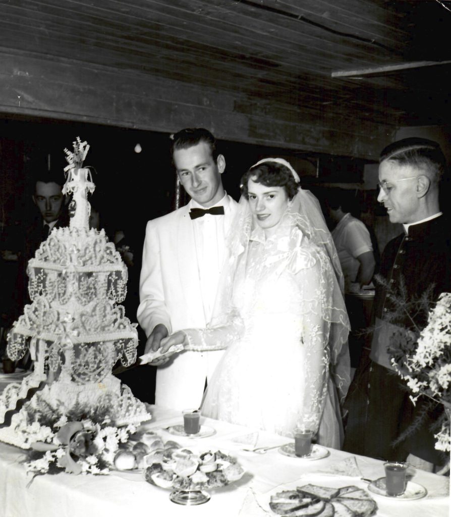 Mariage de Madeleine et Raoul en 1954