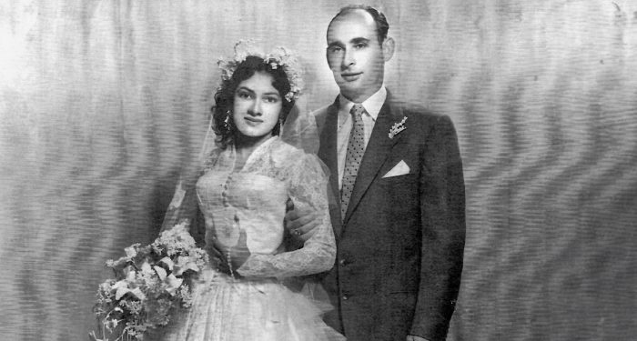 Ernestina et Henri, le jour de leur mariage le 4 juillet 1956 à Mexico