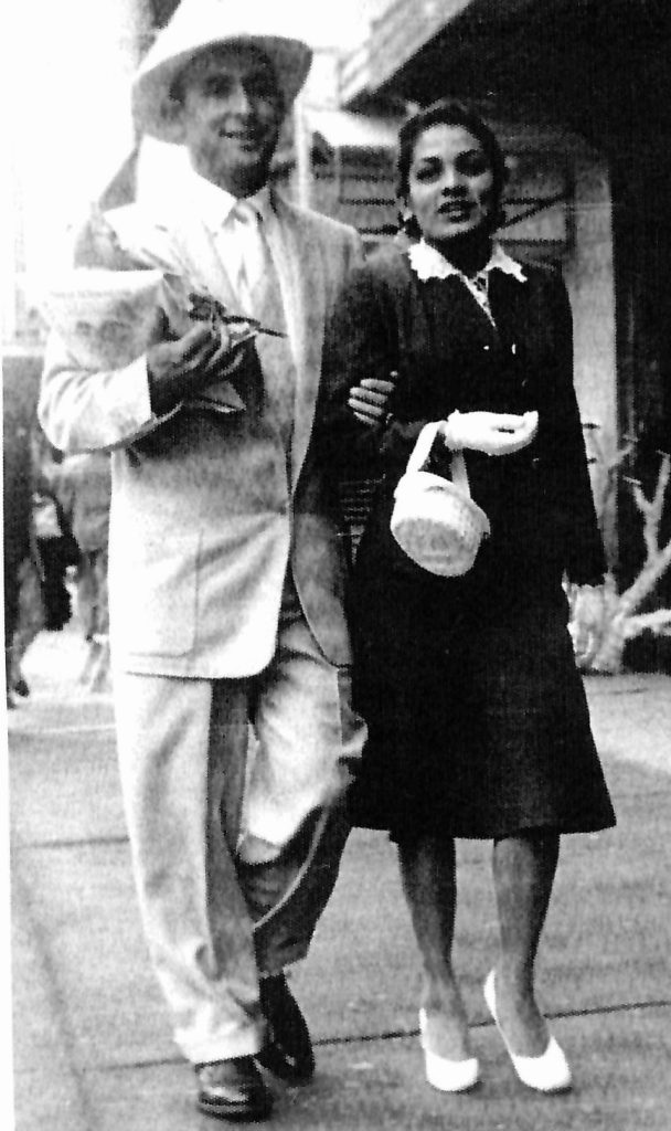 Henri Bergamin et Ernestina Garcia, Mexico, octobre 1955