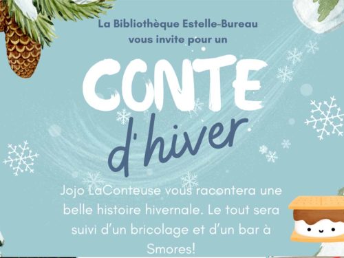 Invitation au Conte d'hiver à la Bibliothèque Estelle-Bureau